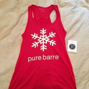 Pure Barre snowflake tank